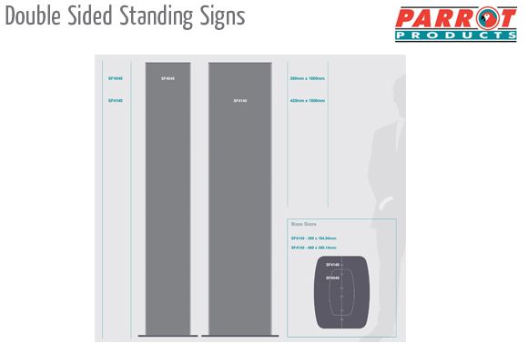 double sided standing signs