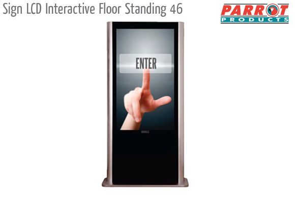 sign lcd interactive floors tanding 46