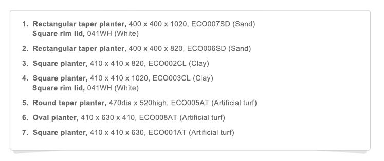 Eco Fibre Planters 02