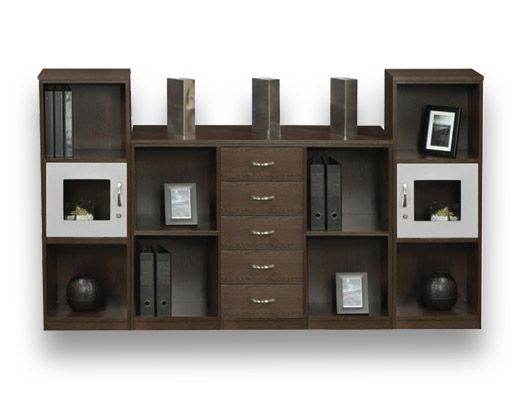 melamine desking datatrack managerial wall unit with shelves