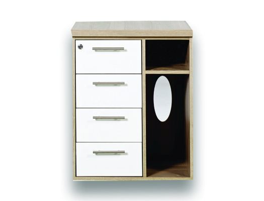 melamine desking euro storage combination pedestal