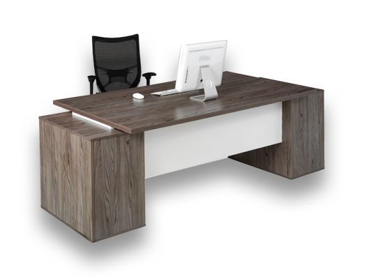 melamine desking evolution double pedestal desk