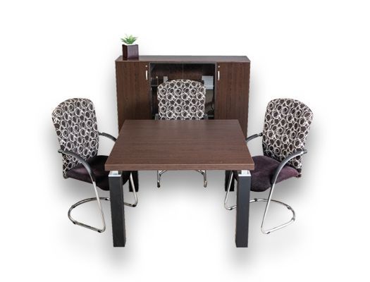 melamine desking slimline square boardroom