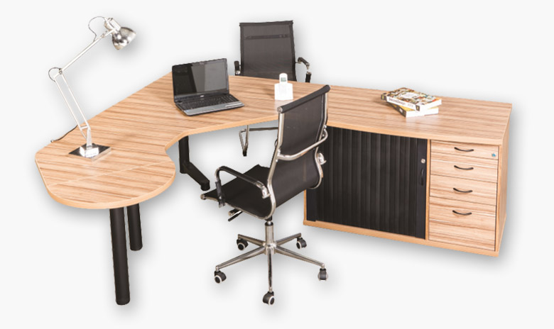 melamine desking streamline