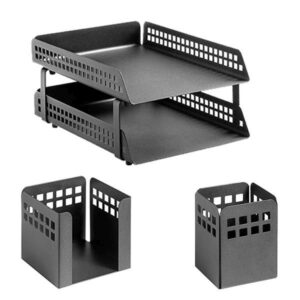 Square Punch Steel Desk Range Set