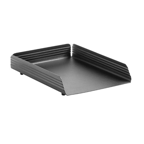Fluted Steel Letter Tray Single