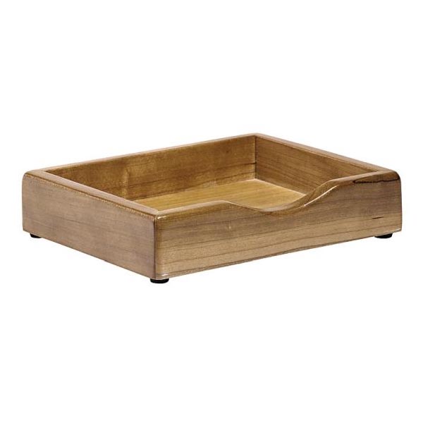 Executive Wooden Solid Wood Memo Pad Holder - Image 2