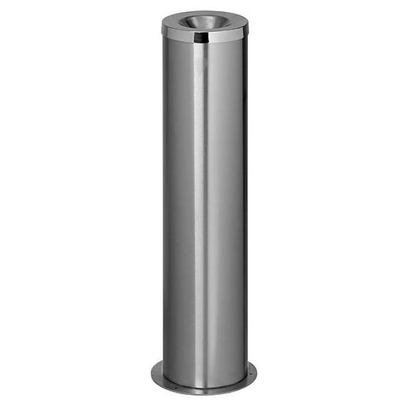Wide Ashtray Litter Pillar With Ash Holder No Cut Out